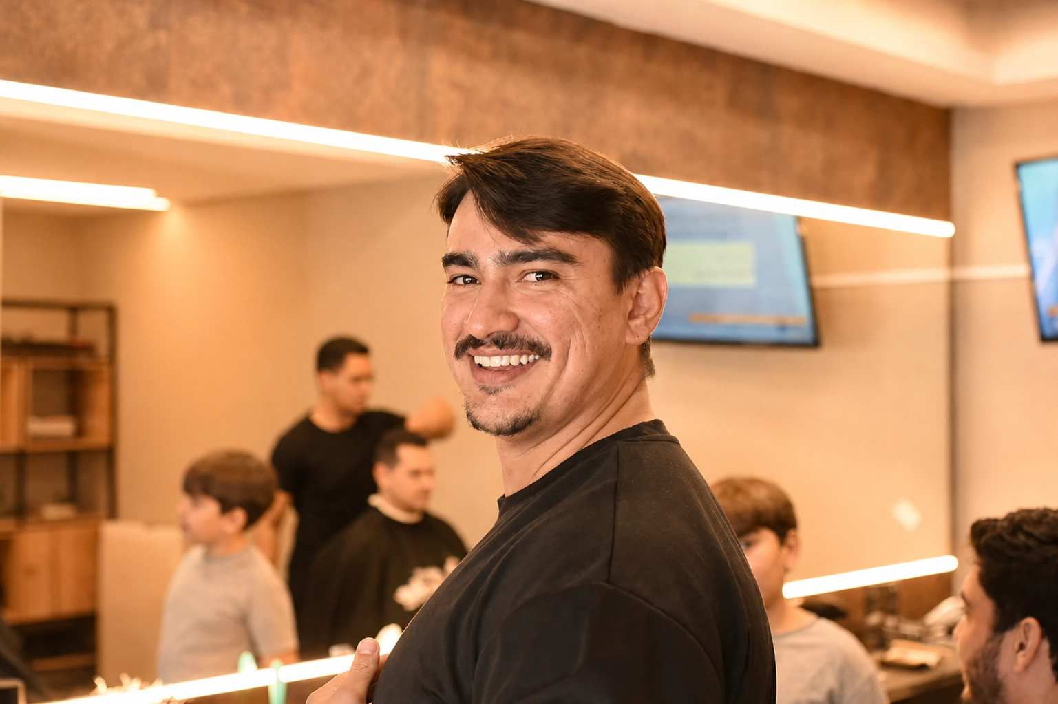 Ambiente da Patrese Barber Shop
