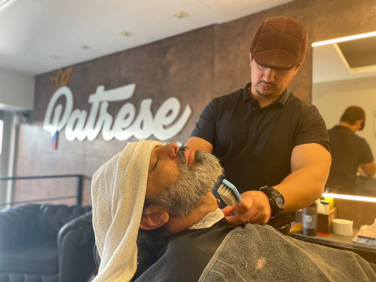 Cliente atendido na Patrese Barber Shop